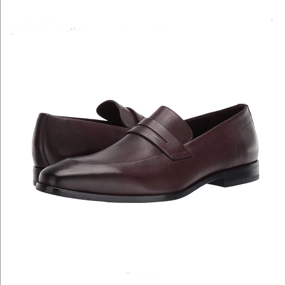 hugo boss highline patent leather loafers